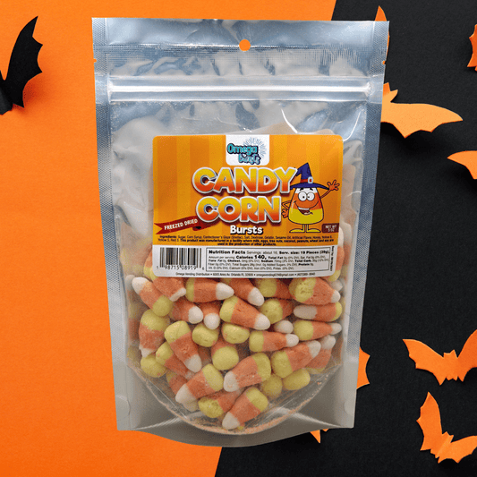 Omega Bursts Candy Corn Bursts – Freeze Dried Halloween Candy (5 oz)