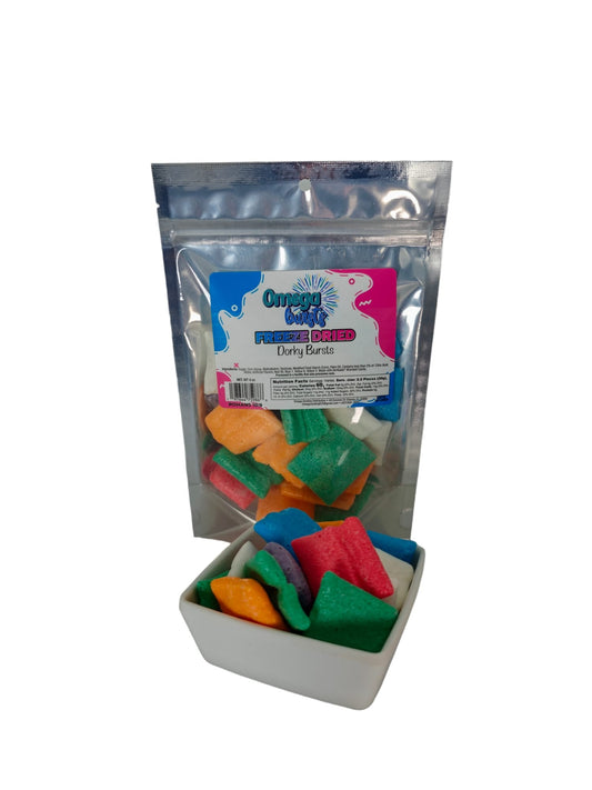 Omega Bursts Freeze Dried Candy "Dorky Bursts" 1ct/ 4 oz.