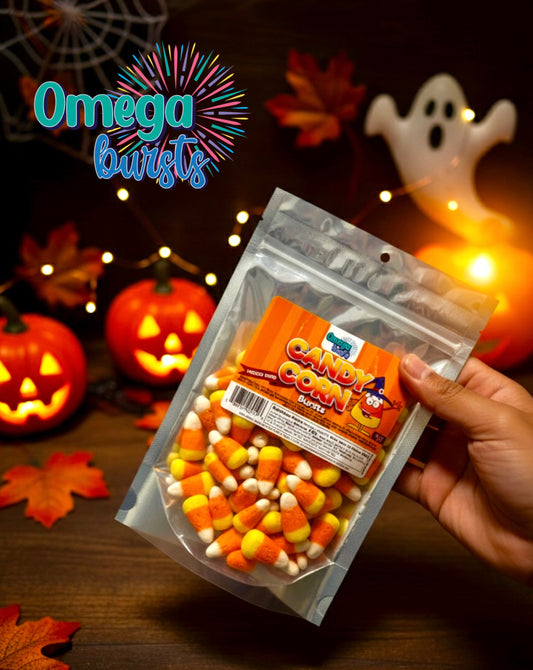 Omega Bursts Candy Corn Bursts – Freeze Dried Halloween Candy (5 oz)