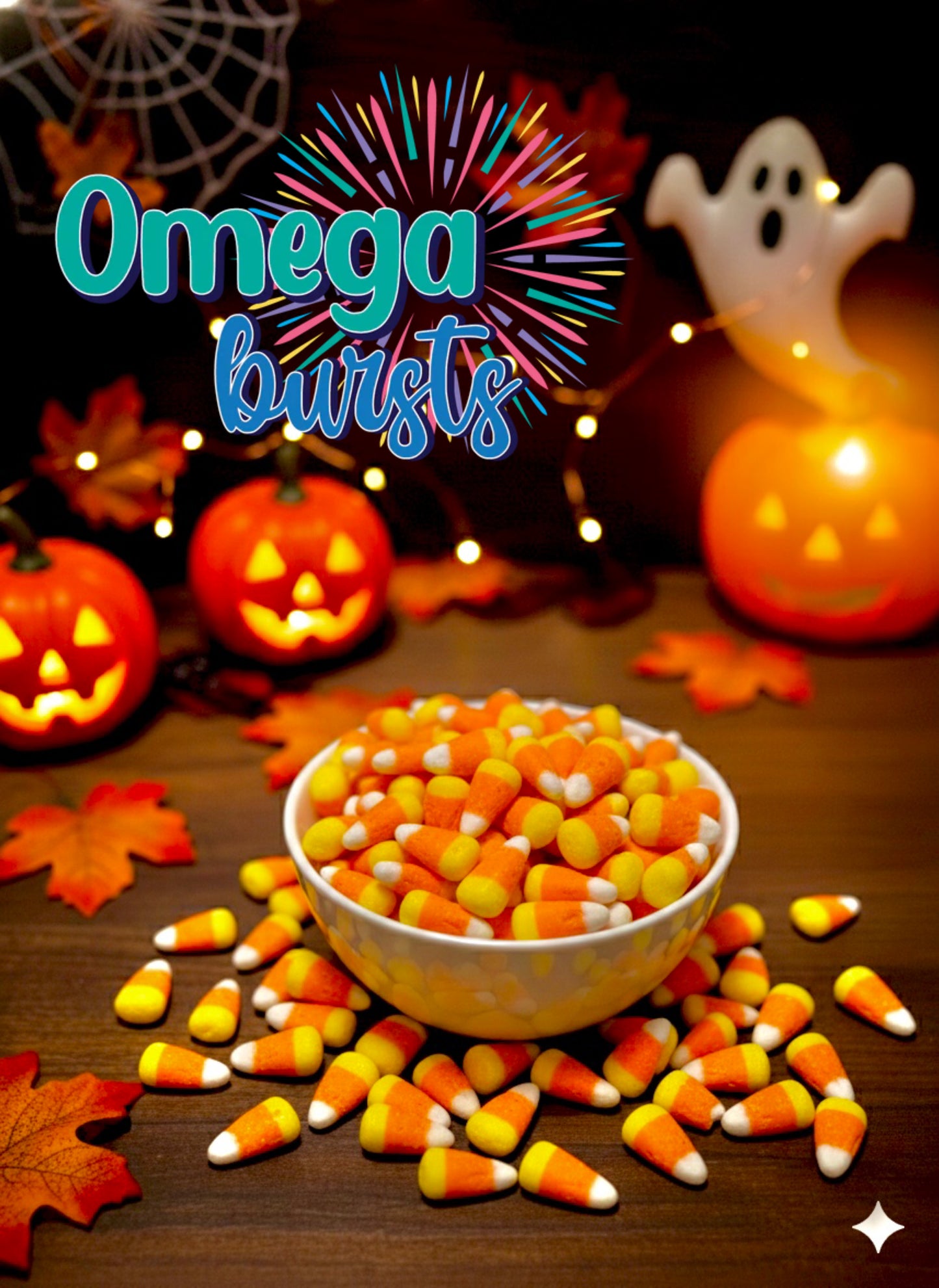 Omega Bursts Candy Corn Bursts – Freeze Dried Halloween Candy (5 oz)