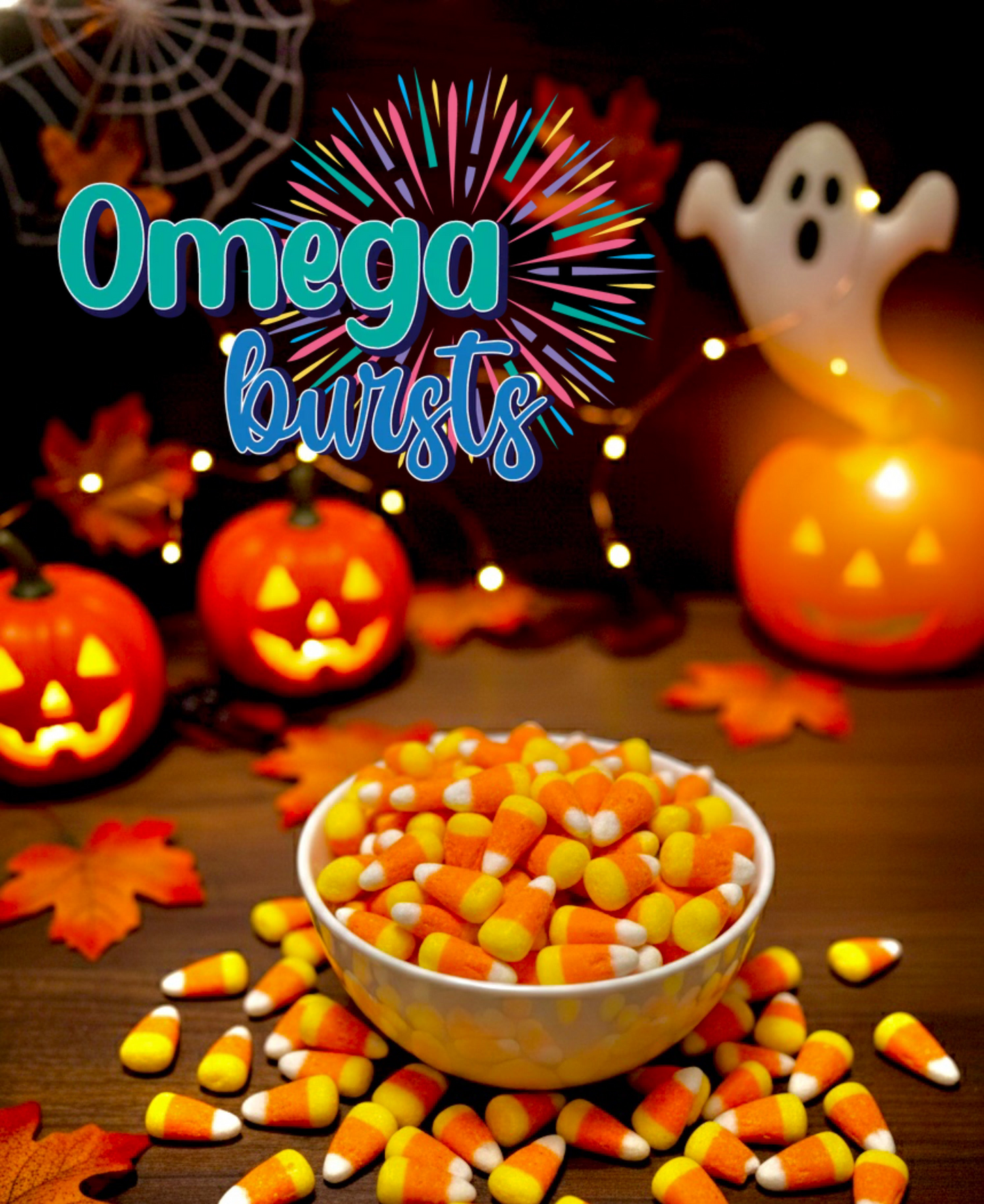 Omega Bursts Candy Corn Bursts – Freeze Dried Halloween Candy (5 oz)