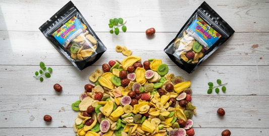 Omega Bursts Mixed Fruit Crisp – Crunchy Freeze-Dried Assorted Fruit Snack (2.5 oz)